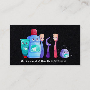 Dentist Dental Hygienist Cleaner Business Card
