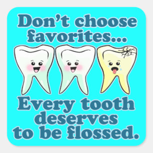 Dentist Dental Hygienist Dentistry Square Sticker