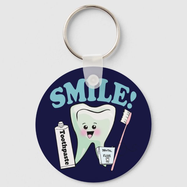 Dentist Dental Hygienist Key Ring (Front)