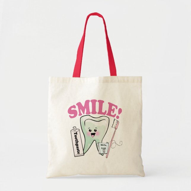 Dentist Dental Hygienist Tote Bag (Front)