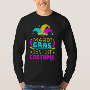 Dentist Dental Mask Masquerade Parade Jester Mardi T-Shirt