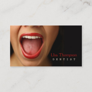 Dentist / Dental Medical Mouth Human Face Clinic Business Card