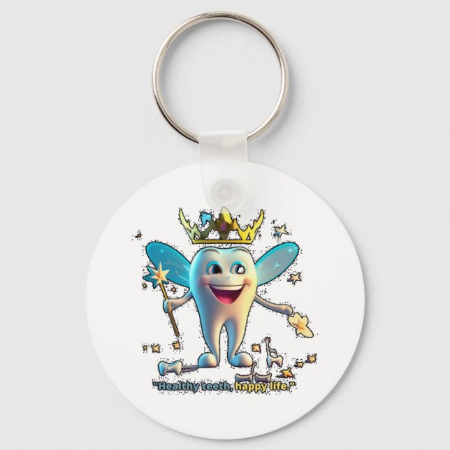 Dentist dental nursre.  Top Key Ring (Front)