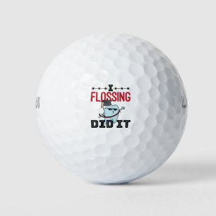 Dentist Dental School Graduation Funny Flossing Golf Balls