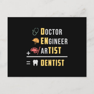 Dentist Dental Teeth Doctor Tooth Funny Gift Idea Postcard