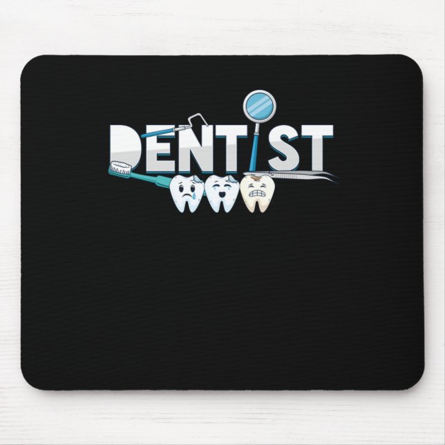 Dentist Dental Teeth Doctor Tooth Medical Gift Mouse Mat (Front)