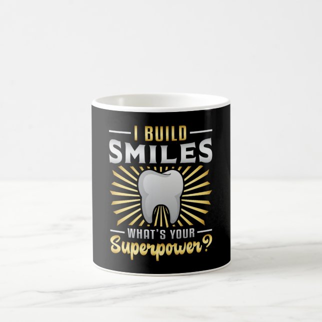 Dentist Dental Teeth Tooth Superpower Funny Gift Coffee Mug (Center)