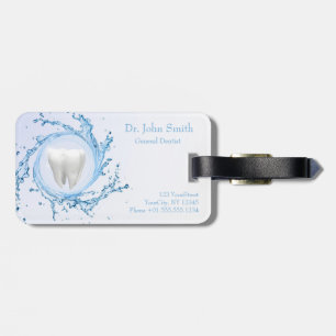 Dentist Dental Tooth Water Professional Luggage Tag