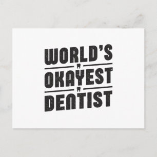Dentist Dentistry Dental Teeth Funny Gift Idea Postcard
