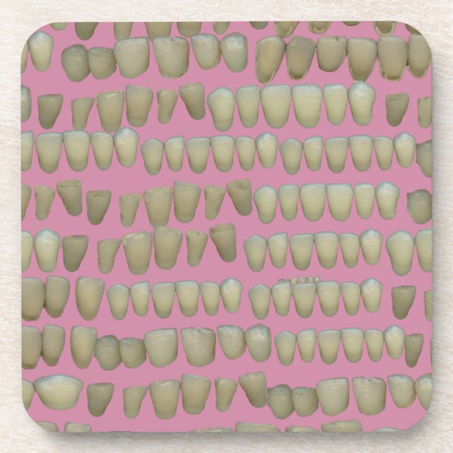 DENTIST DENTISTRY ORTHODONTICS ROTTEN TEETH MOUTH COASTER (Front)