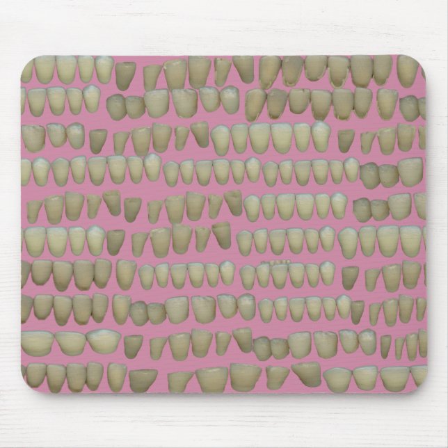 DENTIST DENTISTRY ORTHODONTICS ROTTEN TEETH MOUTH MOUSE MAT (Front)