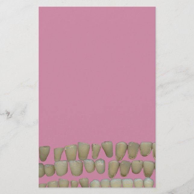 DENTIST DENTISTRY ORTHODONTICS ROTTEN TEETH MOUTH STATIONERY (Front)