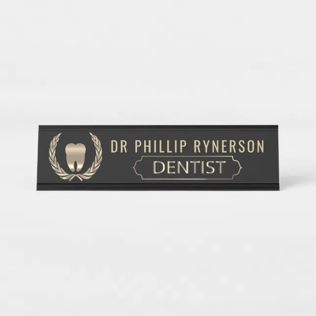 Dentist Desk Name Plate Zazzle