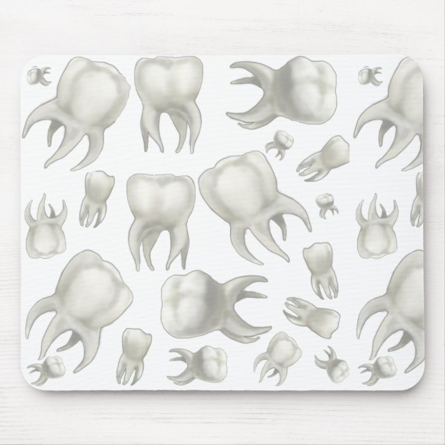 Dentist Dream White Tooth Mousepad (Front)
