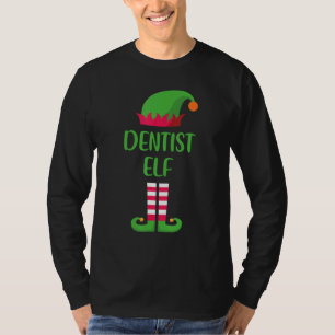 Dentist Elf Christmas Family Matching Group Xmas T-Shirt