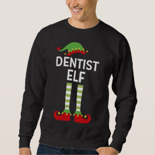 Dentist Elf Cute Matching Family Christmas Dental Sweatshirt
