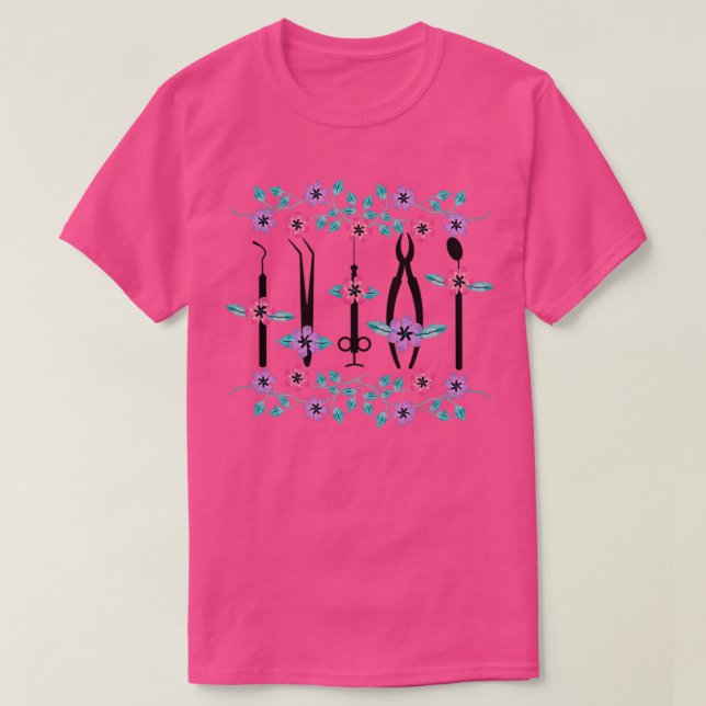 Dentist Flowers Gift 2 T-Shirt (Design Front)
