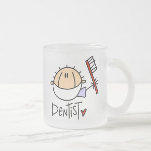 Dentist Frosted Glass Coffee Mug
