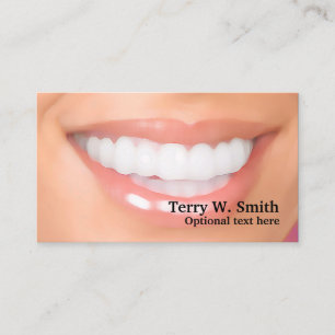 Dentist Full Smile Business Cards
