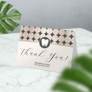 Dentist Geometric Gold Dental Office Thank You