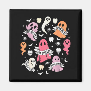 Dentist Ghost Soky Halloween Dental Hygienist Ista Magnet
