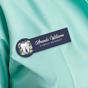 Dentist Gold Logo Professional Name Tag