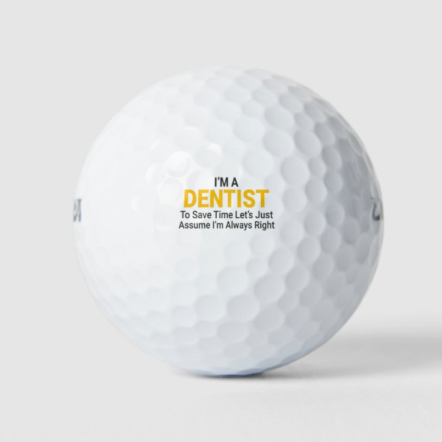 Dentist Golf Balls (Front)