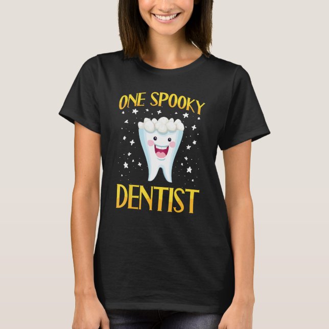 Dentist Halloween Trick Or Treat Dental Assistant  T-Shirt (Front)