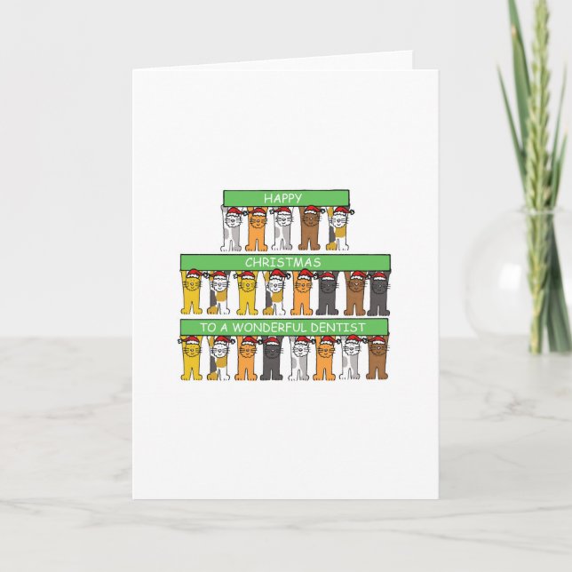 Dentist Happy Christmas Holiday Card (Front)