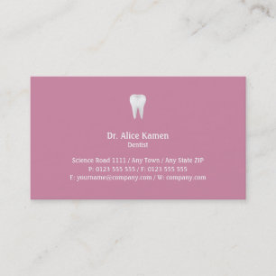 Dentist Happy Tooth Business Card