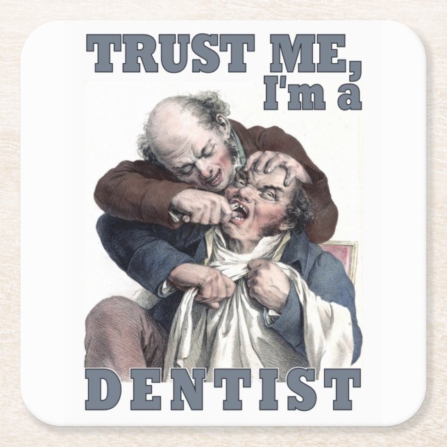DENTIST humour coasters (Front)