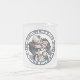 DENTIST humour custom monogram mugs