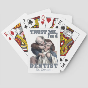 DENTIST humour custom name playing cards