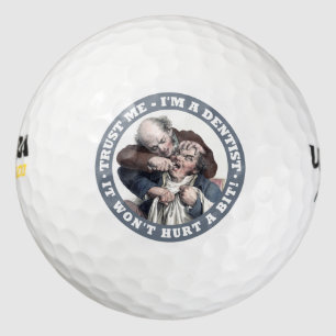 DENTIST humour golf balls