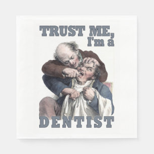 DENTIST humour paper napkins