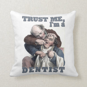 DENTIST humour throw pillow