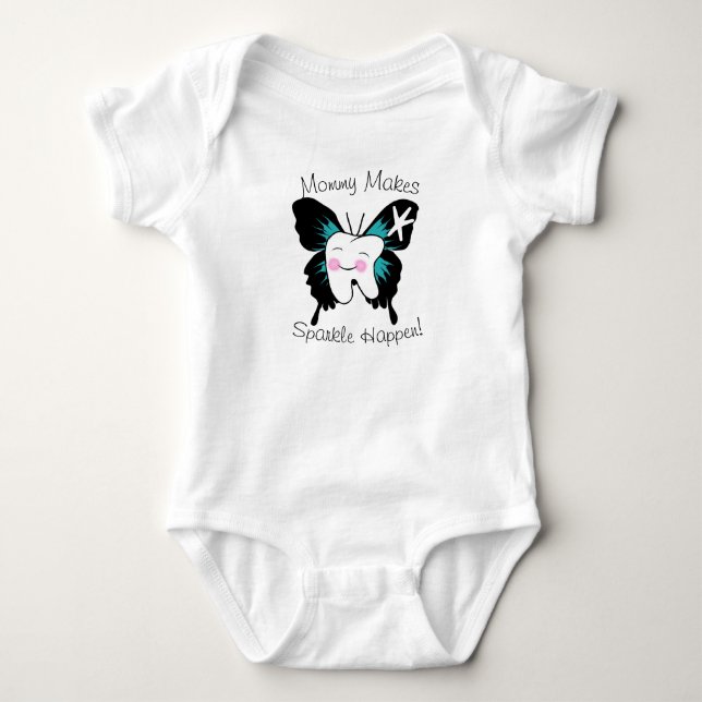 Dentist,hygienist,assistant, baby tee (Front)
