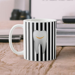 Dentist Hygienist Dental Assistant Modern Stripes Coffee Mug