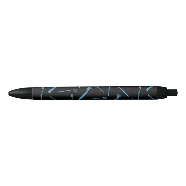 Dentist Hygienist Xray Dental Instruments Black Black Ink Pen (Front)