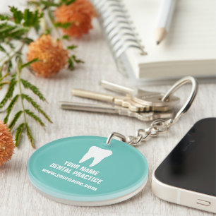 Dentist keychain for dental practice clinic