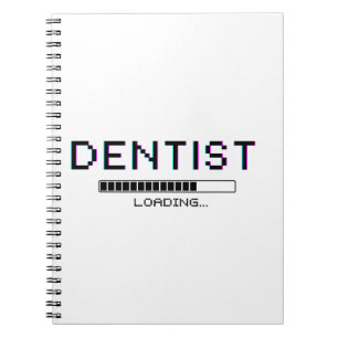 Dentist Loading Glitch Pixel Humor Notebook