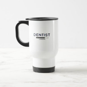 Dentist Loading Glitch Pixel Humor Travel Mug