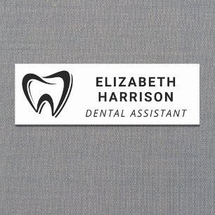 Dentist Logo Dental Office Name Tag