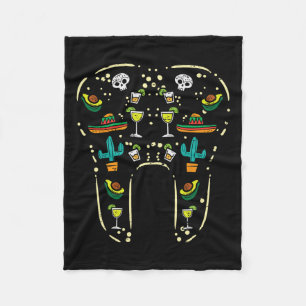 Dentist Mexico Cinco De Mayo Mexican Independence Fleece Blanket