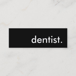 dentist. mini business card