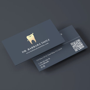 Dentist Minimal Orthodontist Charcoal Appointment Business Card