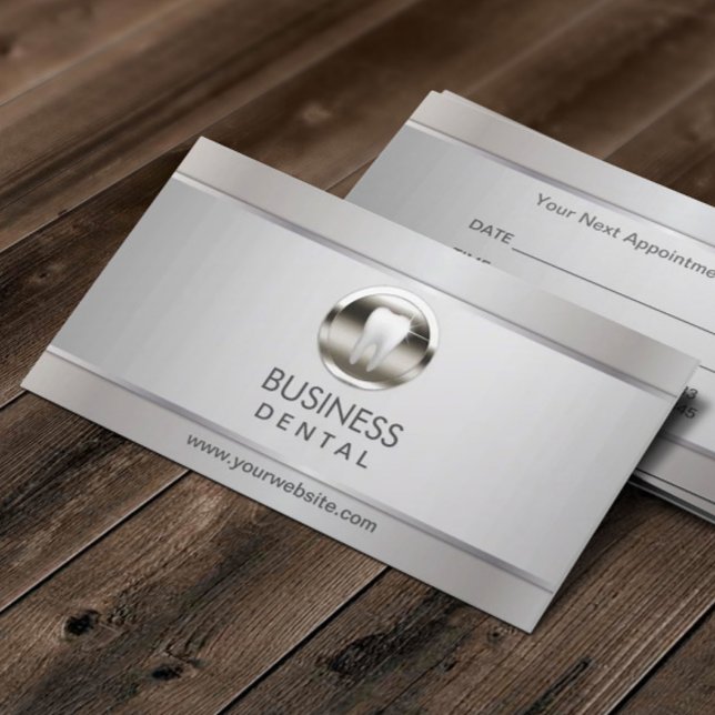 Dentist Modern Silver Dental Appointment (Creator Uploaded)