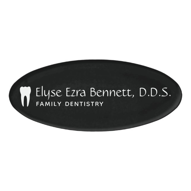 Dentist Name Tag (Front)