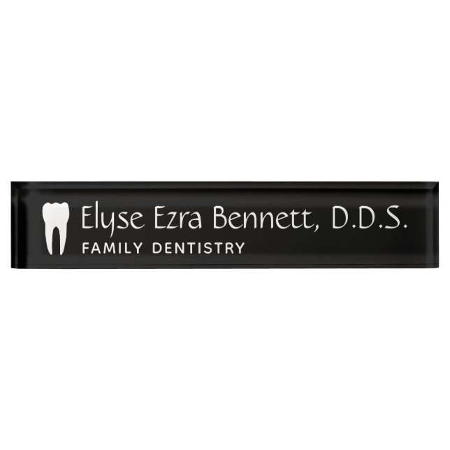 Dentist Nameplate (Front)