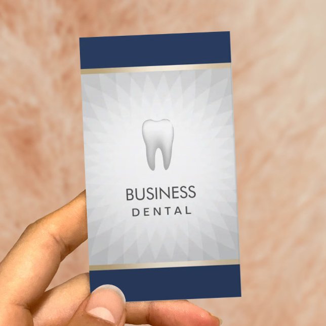 Dentist Navy Blue & Silver Dental Appointment (Creator Uploaded)